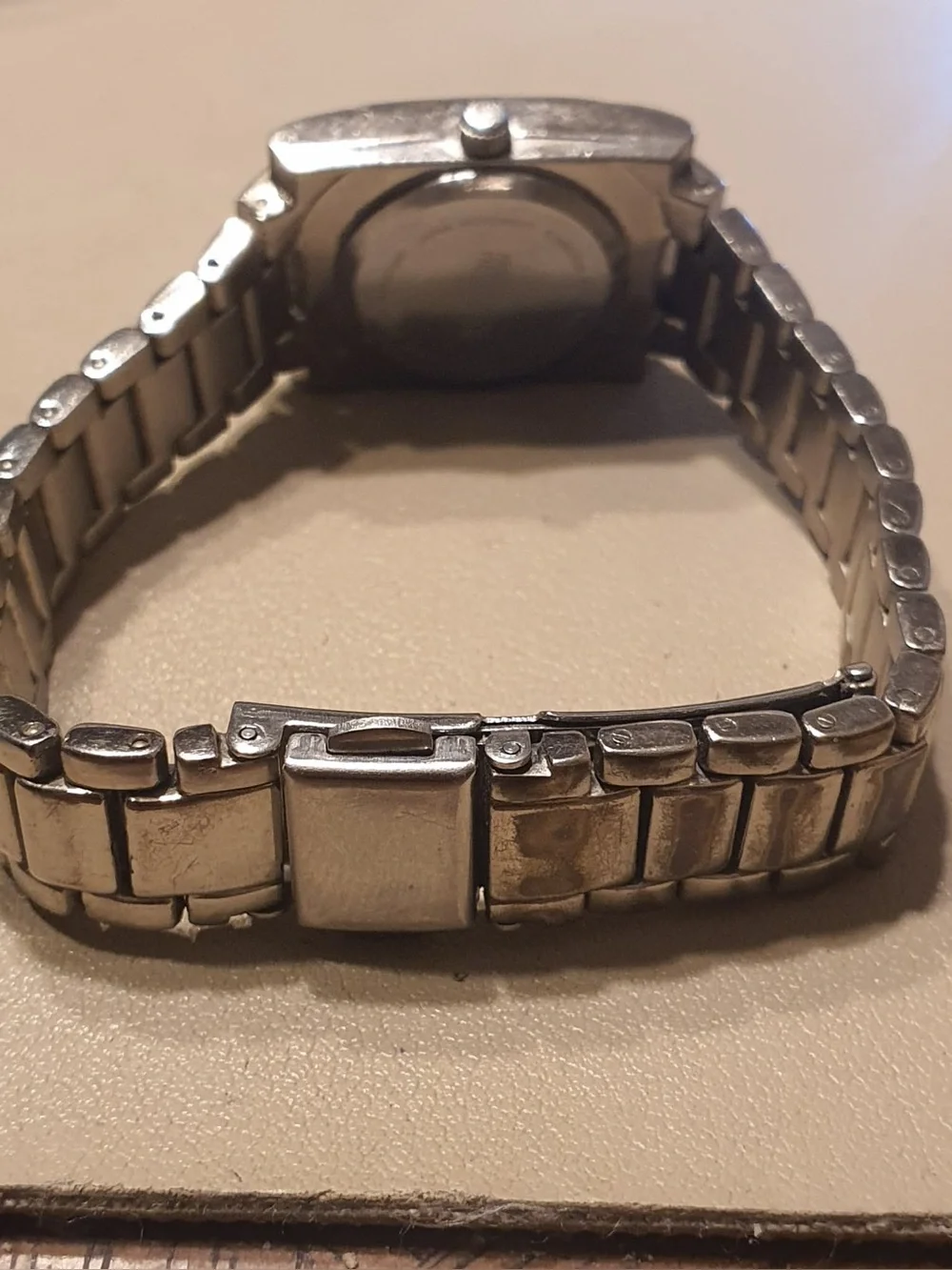 10/$20 Kenneth Cole Reaction Silver/Brown Rhinestone Stainless Steel Women's Wat